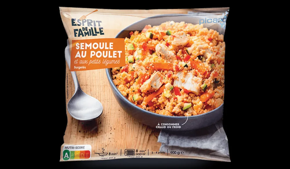 Picard Semoule au poulet et aux petits légumes*Enfant Produits Nutri-Score A|Plats Spécial Enfants