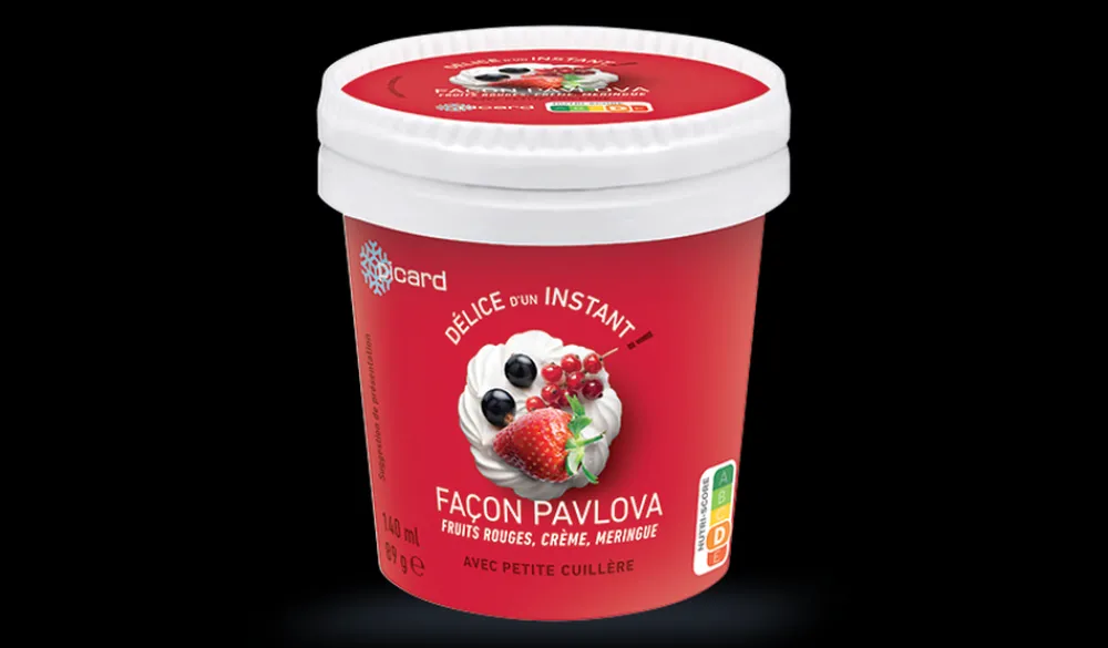 Picard Sorbet façon pavlova,fruits rouges, crème,meringue* Pots De Glace|Fraises, Fruits Rouges