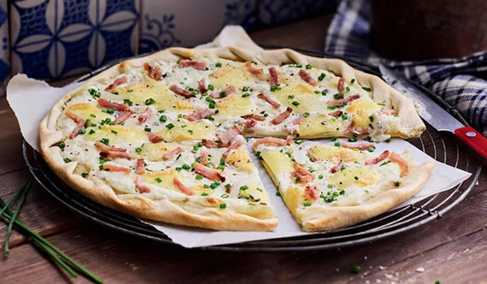 Picard Tarte flambée, munster, jambon, oignon* Tartes À Partager