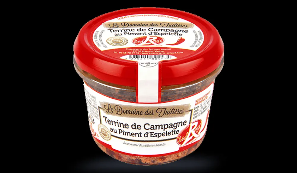 Picard Terrine campagne au piment d'Espelette Label Rouge* Épicerie Fine