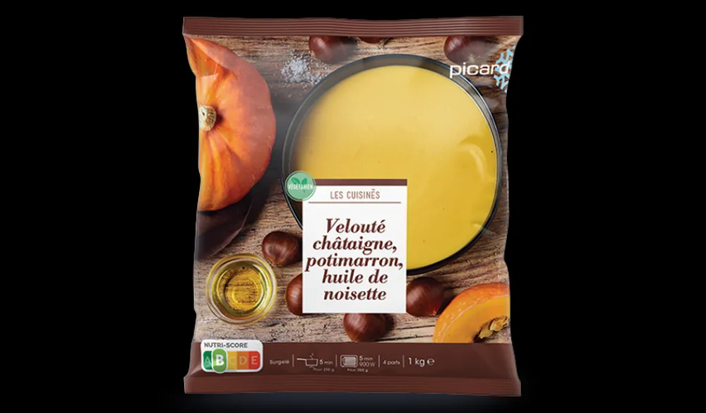 Picard Velouté châtaigne, potimarron, huile de noisette* Végétarien|Soupes, Potages Et Veloutés