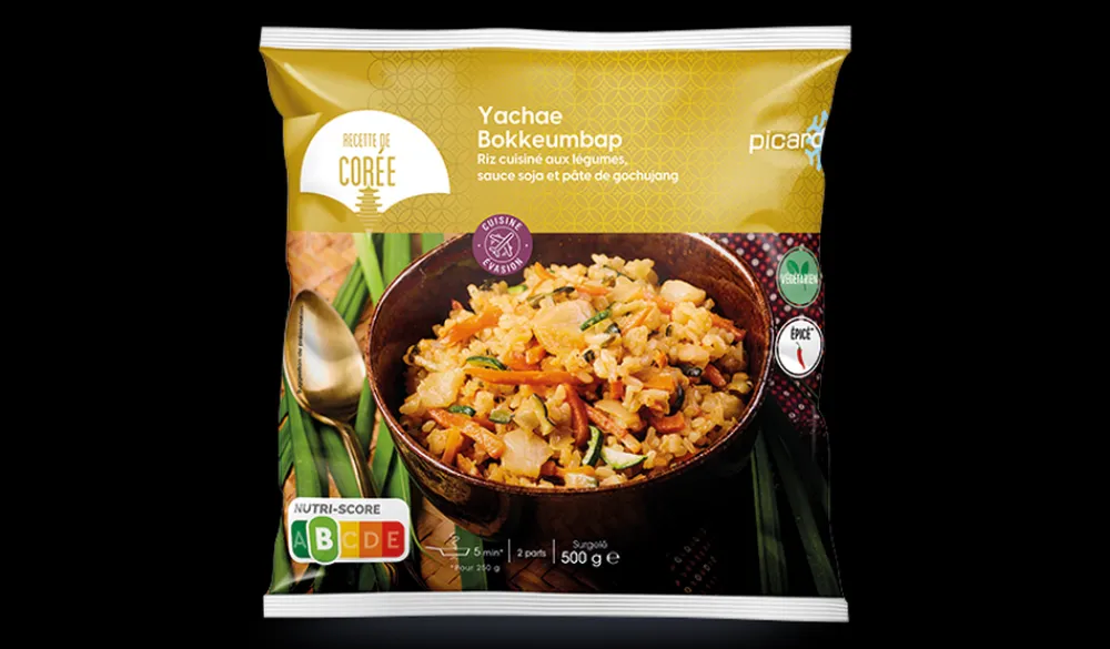 Picard Yachae bokkeumbap, riz aux légumes, 2 parts* Plats Cuisinés|2 Parts
